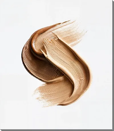 Картина маслом Мазок кисти в цвете беж