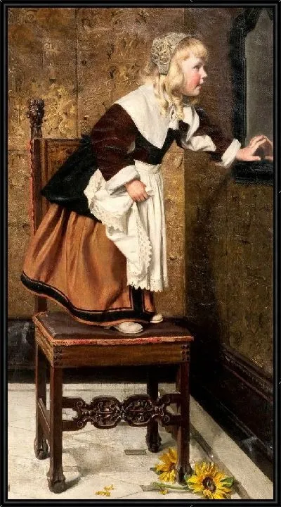 Картина Девочка и зеркало (Girl and the Mirror)