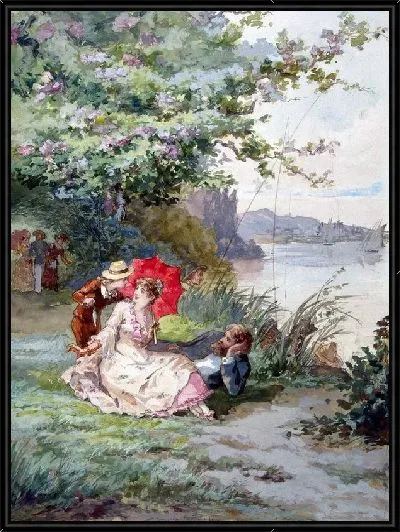 Картина Женщина с зонтиком (Woman with umbrella)