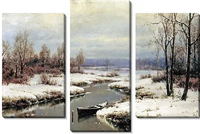Картина Река зимой
