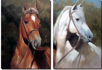 Модульная картина Лошади (Horses) №25
