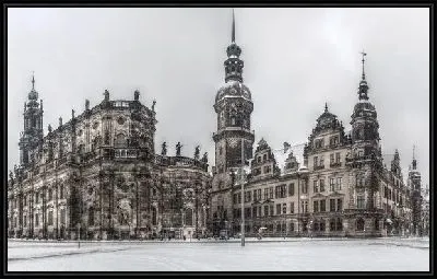 Картина Театральный Дворец, Дрезден, Германия (Palace Theater, Dresden, Germany)