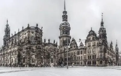 Плакат Театральный Дворец, Дрезден, Германия (Palace Theater, Dresden, Germany)