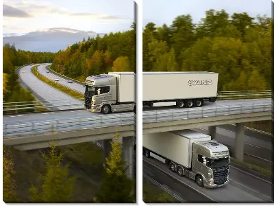 Модульная картина Грузовики (Trucks) №3