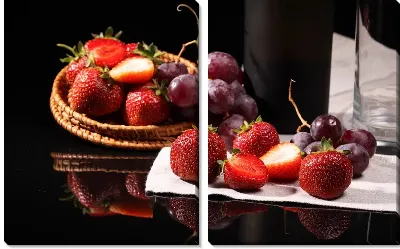 Модульная картина Клубника (Strawberry) №2