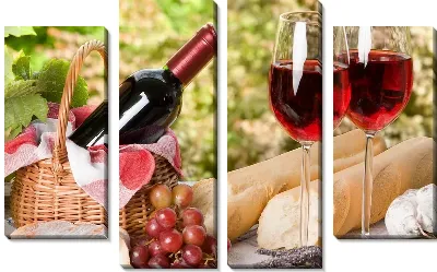 Модульная картина ВИно (Wine) №5