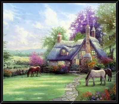 Картина Дом возле леса (The house near the forest)