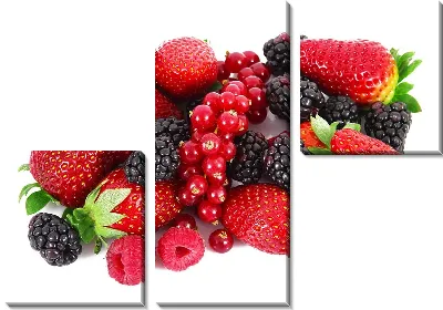 Модульная картина Ягоды (Berries) №4