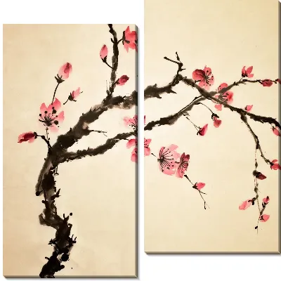 Модульная картина Сакура (Sakura) №3