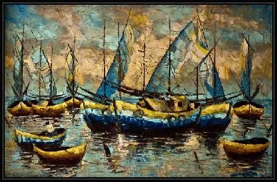 Картина Парусники (Sailboats) №3