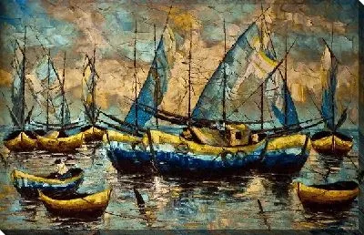 Картина маслом Парусники (Sailboats) №3