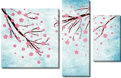 Модульная картина Цветы (Flowers) №34