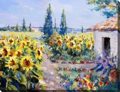 Картина маслом Сельский пейзаж (Rural landscape) №2