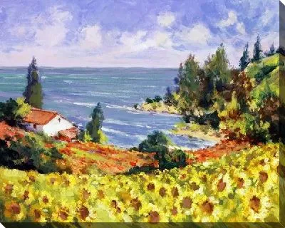 Картина маслом Сельский пейзаж (Rural landscape) №3