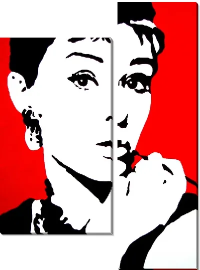 Модульная картина Хепберн Одри (Audrey Hepburn)