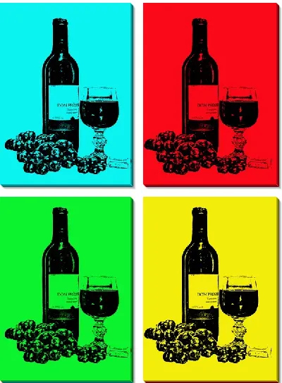 Модульная картина Вино (Wine) №6