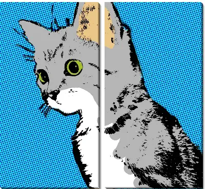 Модульная картина Кот (Cat) №6