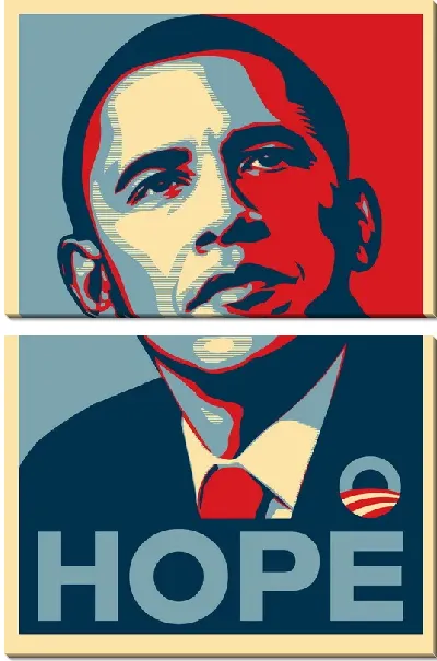 Модульная картина Барак Обама (Barack Obama) №2