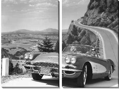 Модульная картина Ретро автомобили (Retro car)