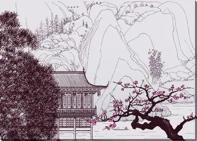 Картина маслом Япония (Japan) №6