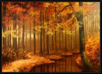 Картина Лесной пейзаж (Woodland scenery) №2