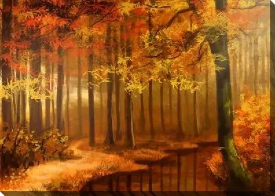 Постер Лесной пейзаж (Woodland scenery) №2
