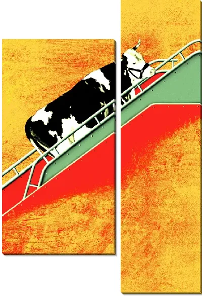 Модульная картина Корова (Cow)