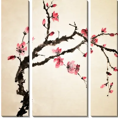 Модульная картина Сакура (Sakura) №5