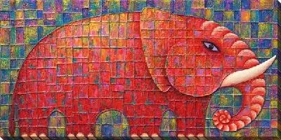 Картина маслом Слон (Elephant) №11