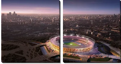 Модульная картина Стадион (Stadium) №3