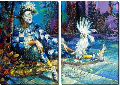 Модульная картина Клоун (Clown)