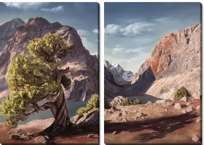 Модульная картина Горы (Mountains) №19