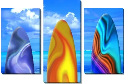 Модульная картина Серфинг (Surfing) №2