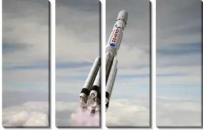 Модульная картина Ракета (Rocket)