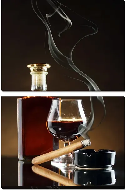 Модульная картина Коньяк