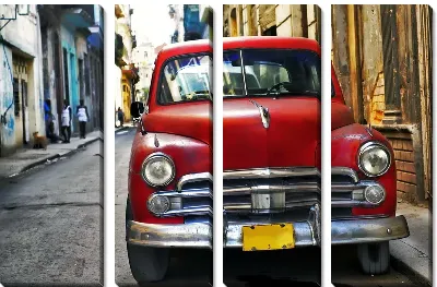 Модульная картина Ретро авто (Retro car) №4
