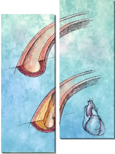 Модульная картина Артерии (Arteries)