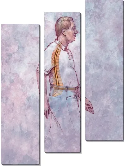 Модульная картина Позвоночник (Spine) №3