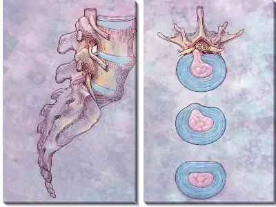 Модульная картина Межпозвонковые диски (Intervertebral discs)
