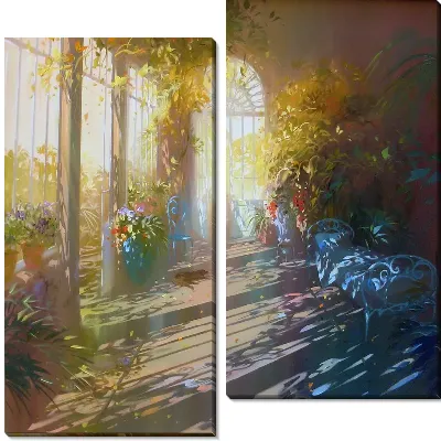 Залитая солнцем веранда (Sunlit veranda)