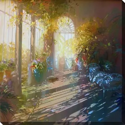 Залитая солнцем веранда (Sunlit veranda)