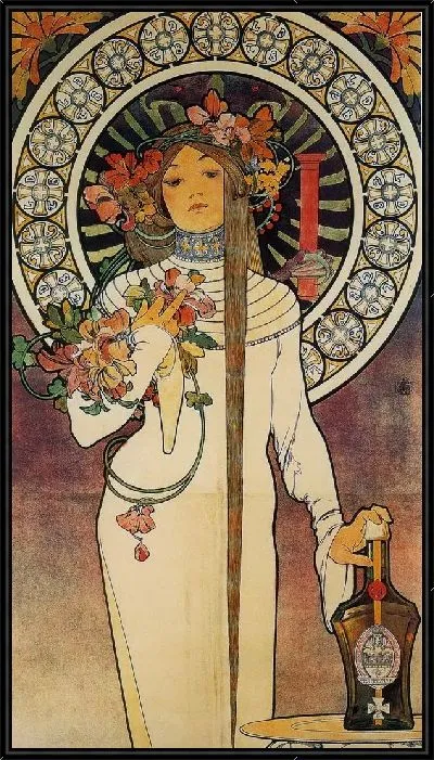 Картина Реклама La Trappistine. Фрагмент (Advertising La Trappistine. Fragment)