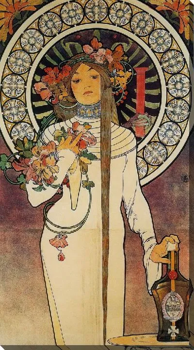 Картина Реклама La Trappistine. Фрагмент (Advertising La Trappistine. Fragment)