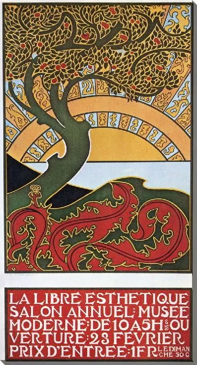 Картина Плакат La Libre Esthetique (Плакат La book Esthetique)