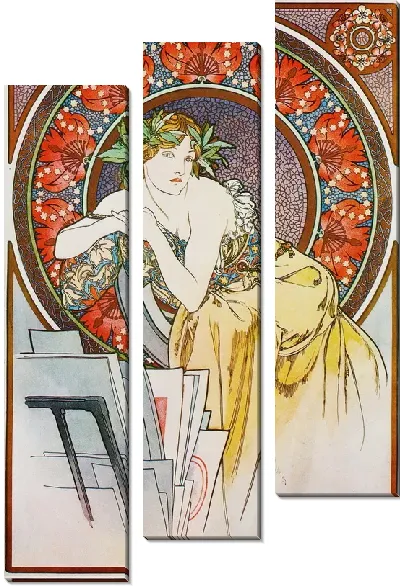 Картина Девушка с мольбертом (The girl with the easel)