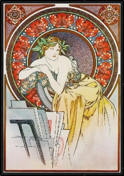 Картина Девушка с мольбертом (The girl with the easel)