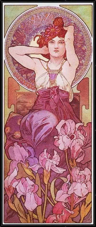 Картина Драгоценные камни -аметист (Precious stones, amethyst)