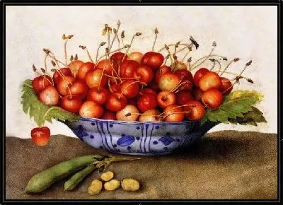 Ваза с черешней (Vase with cherries)
