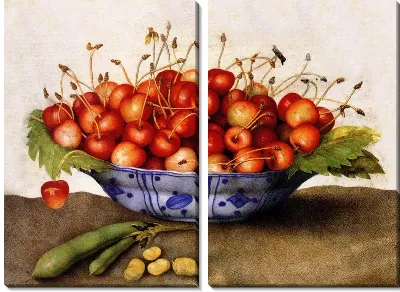 Ваза с черешней (Vase with cherries)