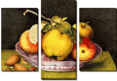 Картина Яблоки на блюдце (Apples on a plate)